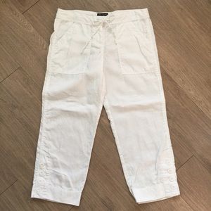 The Limited Cassidy Linen Crop Capri Pants EUC 2